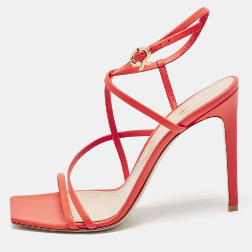 Gianvito Rossi Poppy Red Leather Manilla Sandals Size 39 - Gianvito Rossi - Modalova