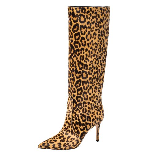 Leopard Print Calfhair Hunter Boots Size 36.5 - Gianvito Rossi - Modalova