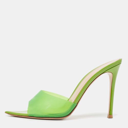 Gianvito Rossi Green PVC Elle Slide Sandals Size 37 - Gianvito Rossi - Modalova