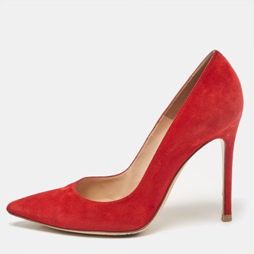 Gianvito Rossi Red Suede Pointed Toe Pumps Size 37 - Gianvito Rossi - Modalova