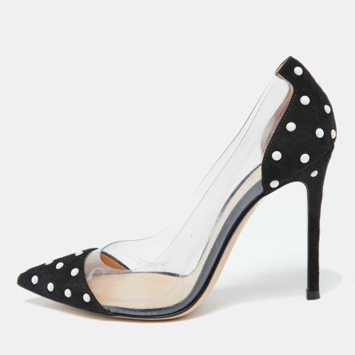 Gianvito Rossi Black Studded Suede and PVC Plexi Pumps Size 36 - Gianvito Rossi - Modalova