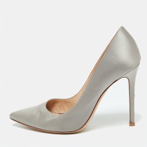 Gianvito Rossi Grey Satin Pointed Toe Pumps Size 38 - Gianvito Rossi - Modalova