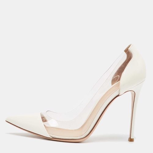 Gianvito Rossi Off White Patent Leather and PVC Plexi Pumps Size 40 - Gianvito Rossi - Modalova