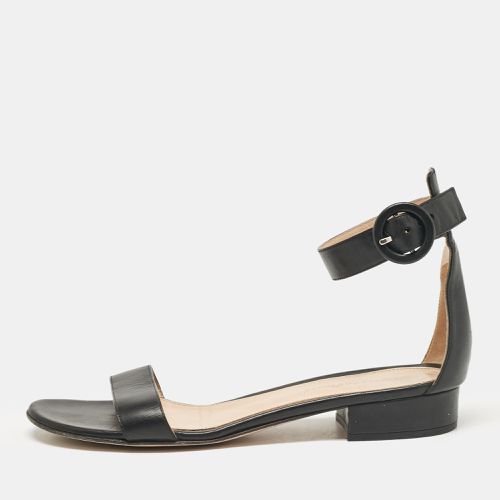 Gianvito Rossi Black Leather Portofino Flat Sandals Size 36.5 - Gianvito Rossi - Modalova