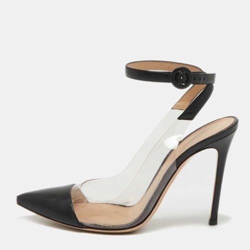 Gianvito Rossi Black Leather and PVC Anise Pumps Size 40.5 - Gianvito Rossi - Modalova