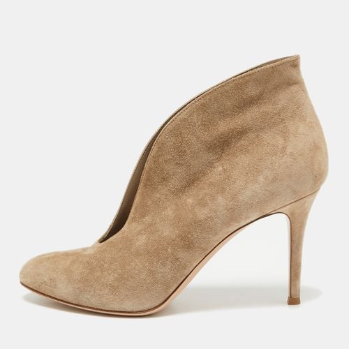 Gianvito Rossi Beige Suede Vamp Booties Size 39 - Gianvito Rossi - Modalova