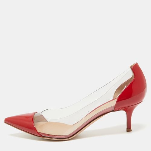 Gianvito Rossi Red Patent Leather and PVC Plexi Pumps Size 38.5 - Gianvito Rossi - Modalova