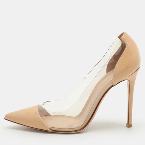 Gianvito Rossi Beige Patent Leather and PVC Plexi Pumps Size 37 - Gianvito Rossi - Modalova