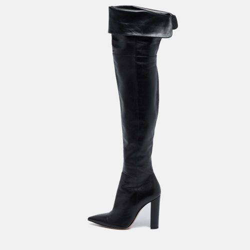 Gianvito Rossi Black Leather Knee Length Boots Size 37 - Gianvito Rossi - Modalova