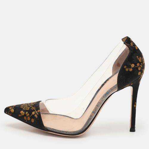 Gianvito Rossi Transparent Brocade Fabric and PVC Plexi Pumps Size 37 - Gianvito Rossi - Modalova