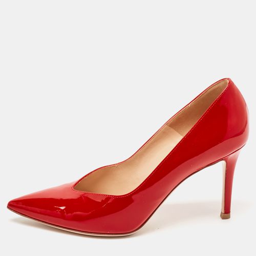 Gianvito Rossi Red Patent Leather Gianvito Pointed Toe Pumps Size 36.5 - Gianvito Rossi - Modalova