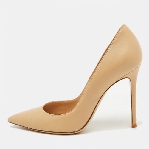 Gianvito Rossi Beige Leather Pointed Toe Pumps Size 38 - Gianvito Rossi - Modalova