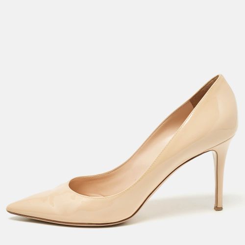 Gianvito Rossi Beige Patent Leather Plexi Pumps Size 42 - Gianvito Rossi - Modalova