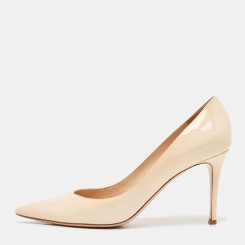 Gianvito Rossi Beige Patent Leather Plexi Pumps Size 42 - Gianvito Rossi - Modalova