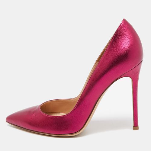 Gianvito Rossi Metallic Pink Leather Gianvito Pumps Size 37 - Gianvito Rossi - Modalova