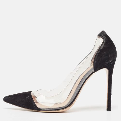 Gianvito Rossi Black Suede and PVC Plexi Pumps Size 38 - Gianvito Rossi - Modalova