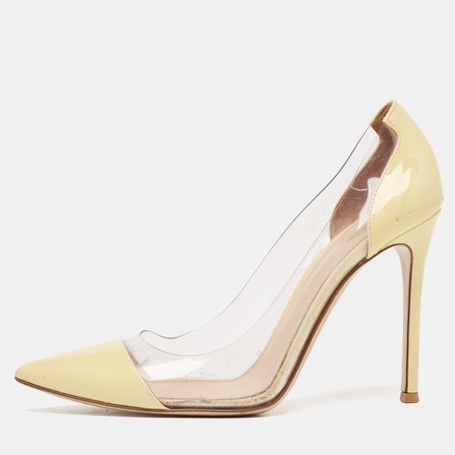 Gianvito Rossi Yellow Leather and PVC Plexi Pumps Size 38 - Gianvito Rossi - Modalova