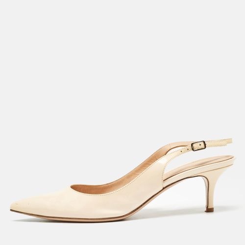 Gianvito Rossi Beige Patent Leather Slingback Pumps Size 39 - Gianvito Rossi - Modalova