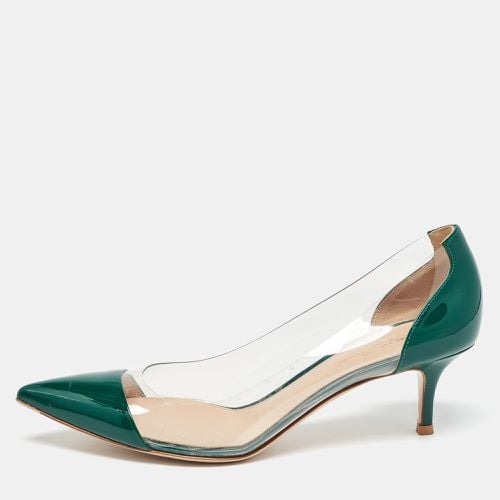 Gianvito Rossi Green/Transparent Patent and PVC Plexi Pumps Size 39 - Gianvito Rossi - Modalova