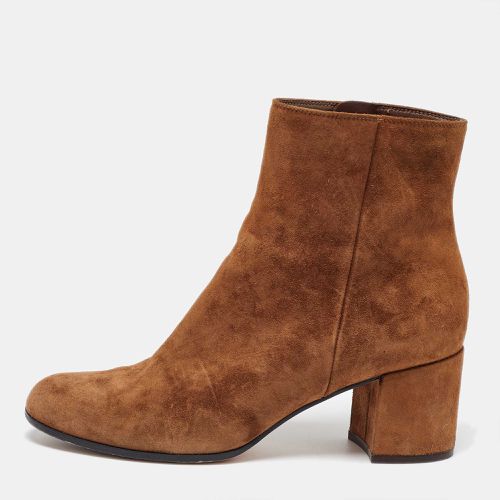 Gianvito Rossi Brown Suede Ankle Length Boots 38 - Gianvito Rossi - Modalova