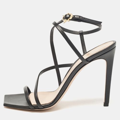 Gianvito Rossi Black Leather Ankle Strap Sandals Size 37 - Gianvito Rossi - Modalova