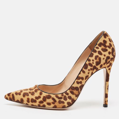 Gianvito Rossi Brown Calf Hair Pointed Toe Pumps Size 39 - Gianvito Rossi - Modalova