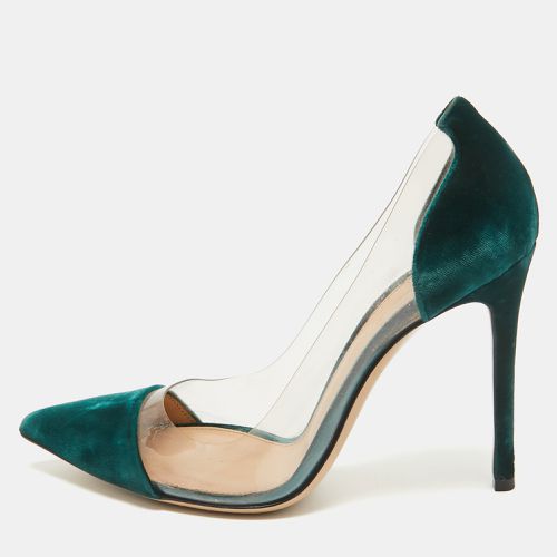 Gianvito Rossi Green PVC and Velvet Plexi Pumps Size 38 - Gianvito Rossi - Modalova