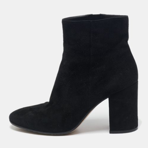 Gianvito Rossi Black Suede Ankle Length Boots Size 38.5 - Gianvito Rossi - Modalova