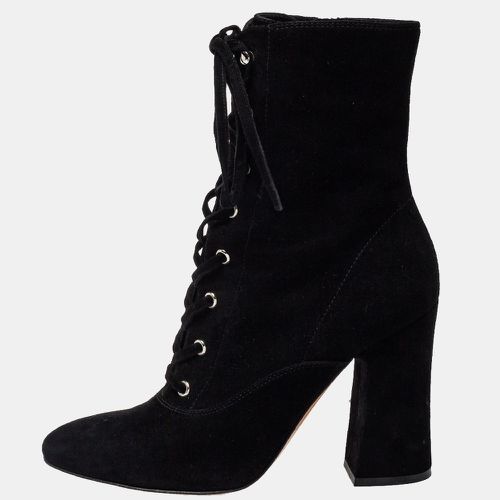 Gianvito Rossi Black Suede Ankle Boots Size 39 - Gianvito Rossi - Modalova