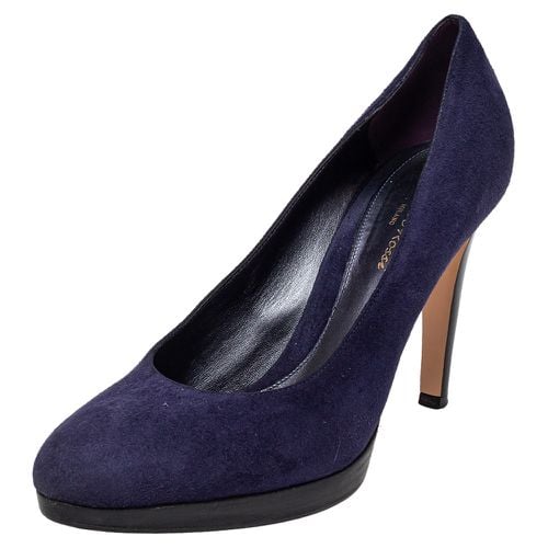 Gianvito Rossi Blue Suede Pumps Size 40 - Gianvito Rossi - Modalova