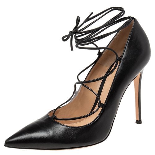 Gianvito Rossi Black Leather Femi Lace-Up Pumps Size 40 - Gianvito Rossi - Modalova