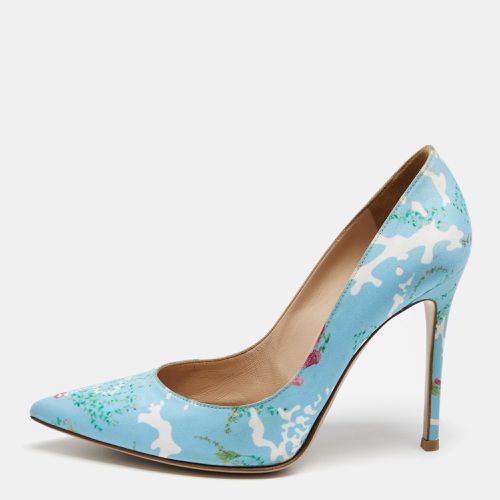 Gianvito Rossi Multicolor Floral Print Fabric Lisa Ponker Pumps Size 39 - Gianvito Rossi - Modalova