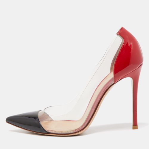 Gianvito Rossi Black/Red Patent Leather and PVC Plexi Pumps Size 37.5 - Gianvito Rossi - Modalova