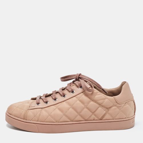 Gianvito Rossi Dusty Pink Quilted Leather Loft Low Top Sneakers Size 37 - Gianvito Rossi - Modalova