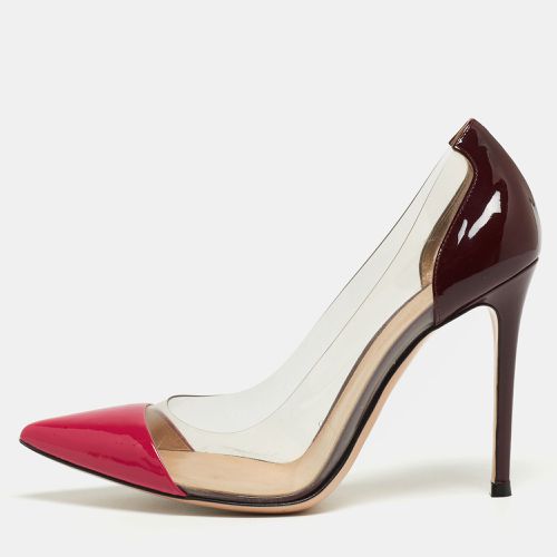 Gianvito Rossi Pink/Burgundy Patent Leather and PVC Plexi Pumps Size 38.5 - Gianvito Rossi - Modalova