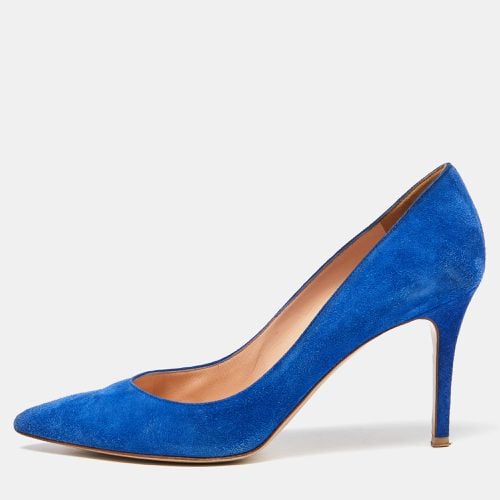 Gianvito Rossi Blue Suede Gianvito 105 Pumps Size 40.5 - Gianvito Rossi - Modalova