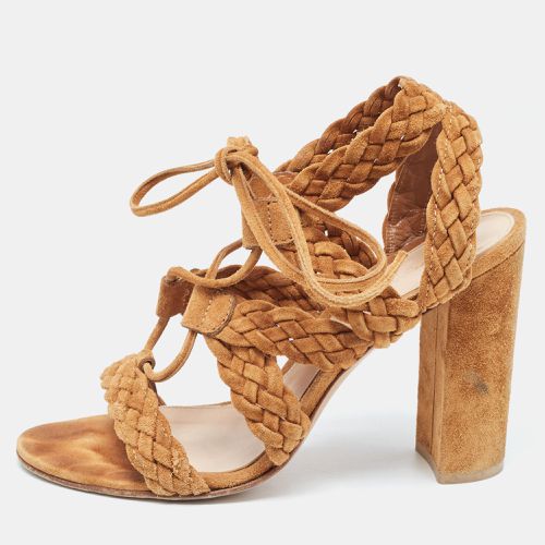 Suede Strappy Sandals Size 37.5 - Gianvito Rossi - Modalova