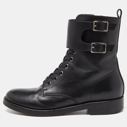 Leather Zip Combat Boots Size 38 - Gianvito Rossi - Modalova