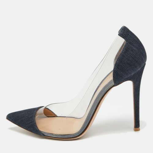 Gianvito Rossi Blue Denim and PVC Plexi Pumps Size 38.5 - Gianvito Rossi - Modalova