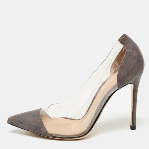 Gianvito Rossi Grey Suede and PVC Plexi Pumps Size 35.5 - Gianvito Rossi - Modalova