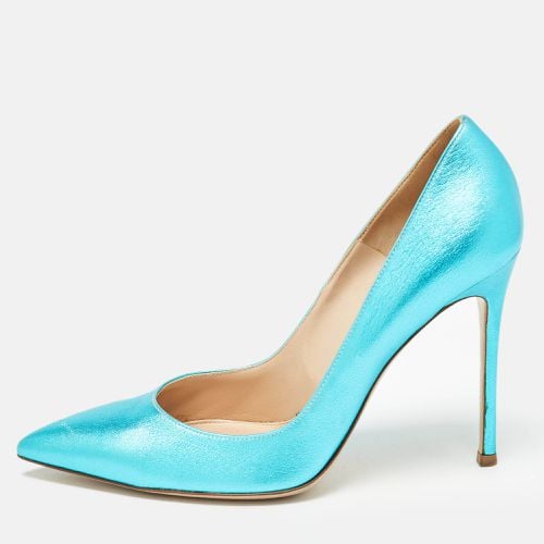 Gianvito Rossi Metallic Blue Leather Gianvito Pumps Size 39.5 - Gianvito Rossi - Modalova