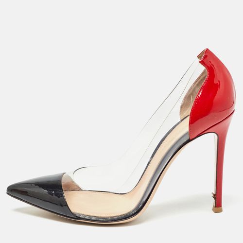 Gianvito Rossi Red/Black Patent Leather and PVC Plexi Pumps Size 37.5 - Gianvito Rossi - Modalova