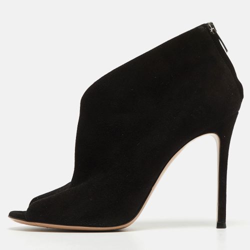 Suede Vamp Booties Size 39 - Gianvito Rossi - Modalova