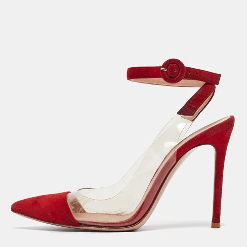 Gianvito Rossi Red Suede and PVC Anise Pumps Size 36.5 - Gianvito Rossi - Modalova