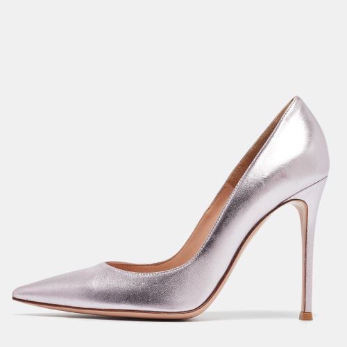 Gianvito Rossi Metallic Purple Leather Gianvito Pumps Size 39 - Gianvito Rossi - Modalova