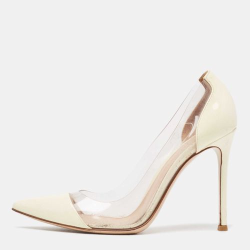 Gianvito Rossi Cream Patent Leather and PVC Plexi Pumps Size 36 - Gianvito Rossi - Modalova