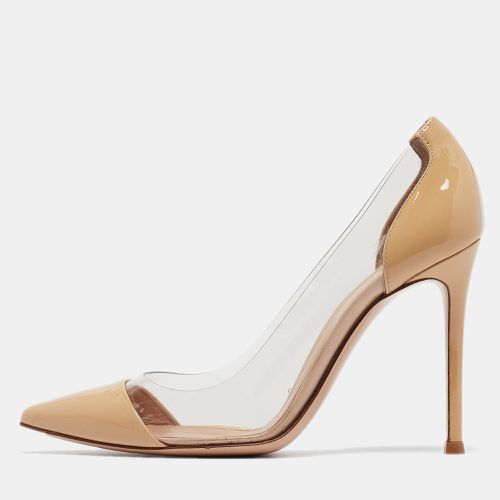 Gianvito Rossi Beige Patent Leather and PVC Plexi Pumps Size 35.5 - Gianvito Rossi - Modalova