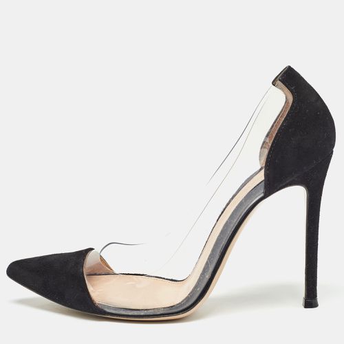 Gianvito Rossi Black Suede and PVC Plexi Pumps Size 36 - Gianvito Rossi - Modalova