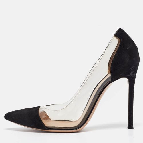 Suede and PVC Plexi Pumps Size 38 - Gianvito Rossi - Modalova