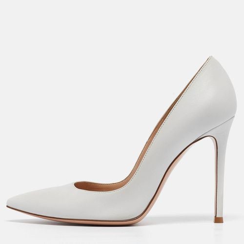 Gianvito Rossi White Leather Pointed Toe Pumps Size 38 - Gianvito Rossi - Modalova